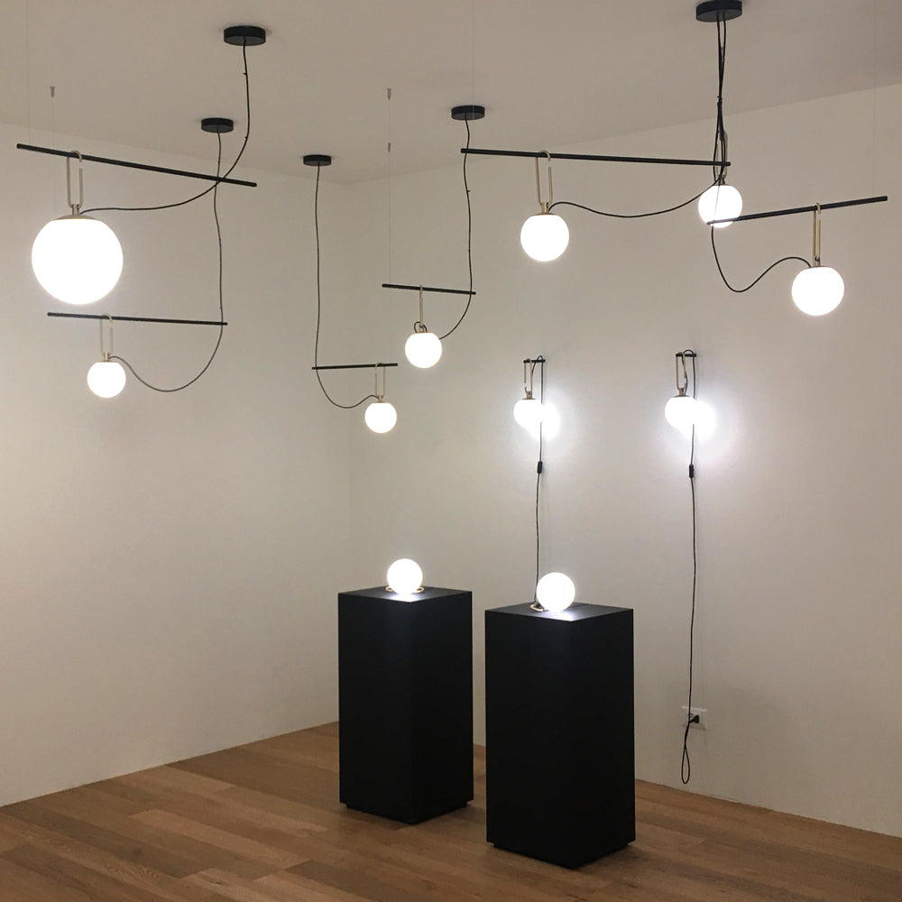 Artemide NH 14 LED Max 5W E12 Gold Ceiling Light