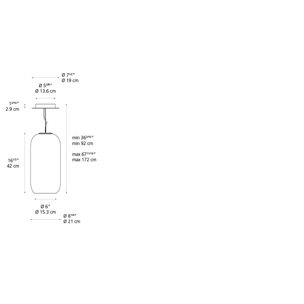 Artemide Gople Suspension Lamp