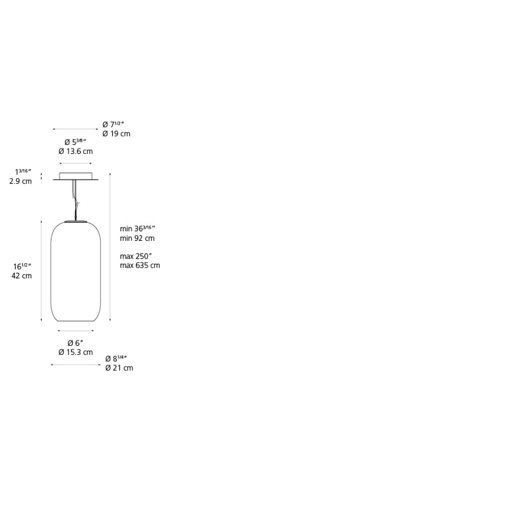 Artemide Gople Suspension Lamp