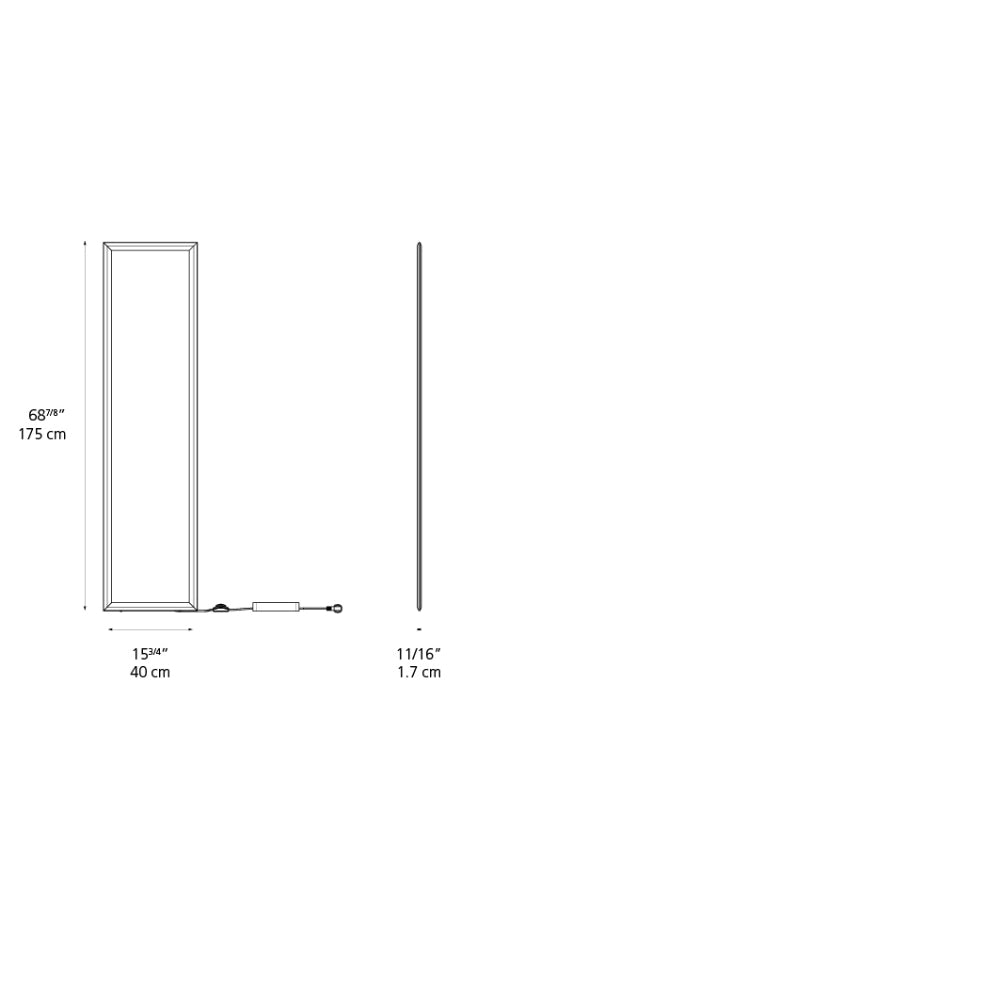 Artemide Discovery Tunable White App 56W 80CRI Black 120V UL Floor Lamp