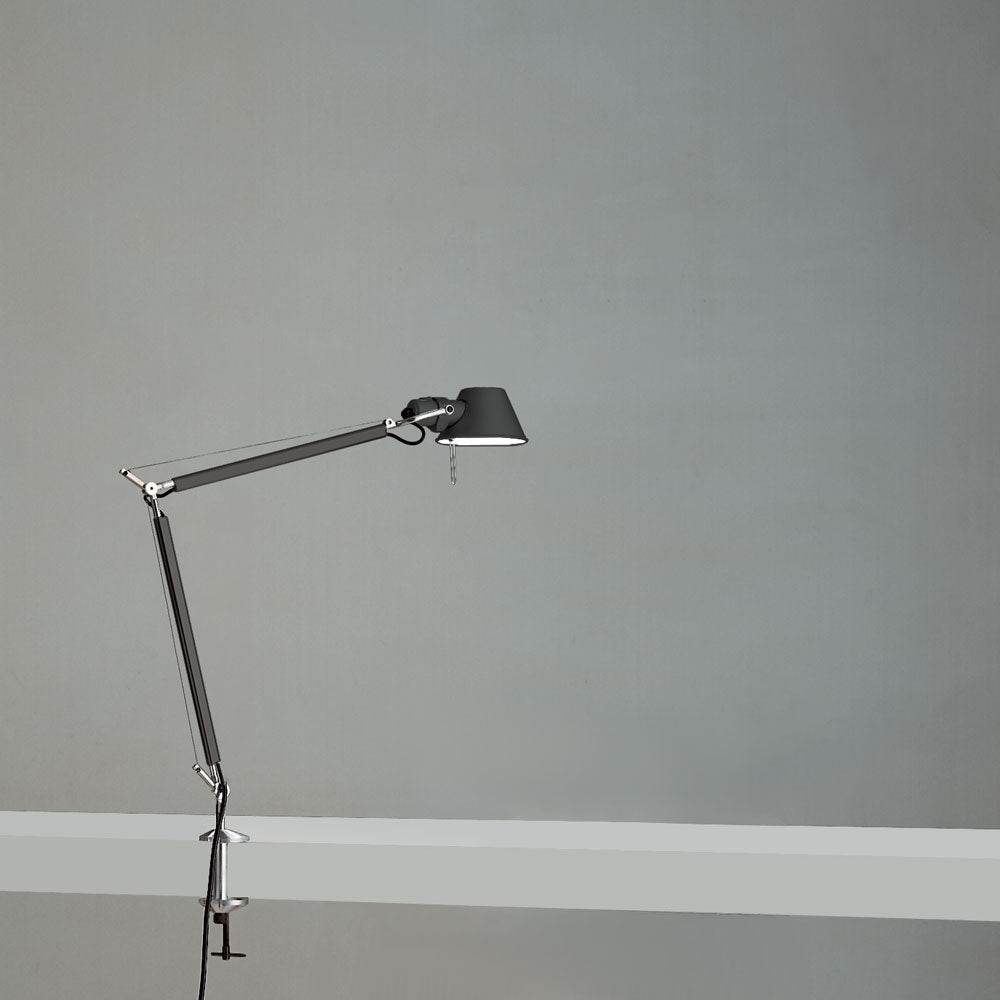 Artemide Tolomeo Max 60W E12 Brushed Copper Table Lamp W/Base