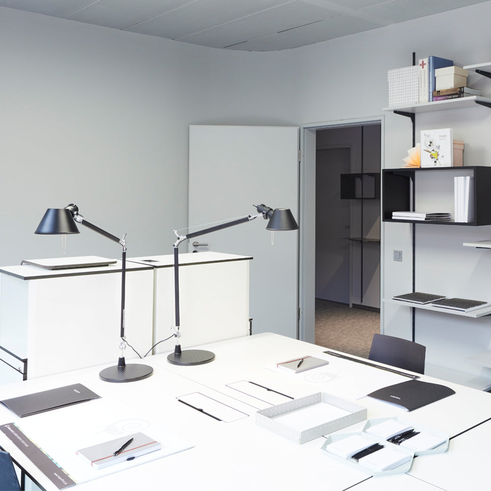 Artemide Tolomeo Max 60W E12 Brushed Copper Table Lamp W/Base