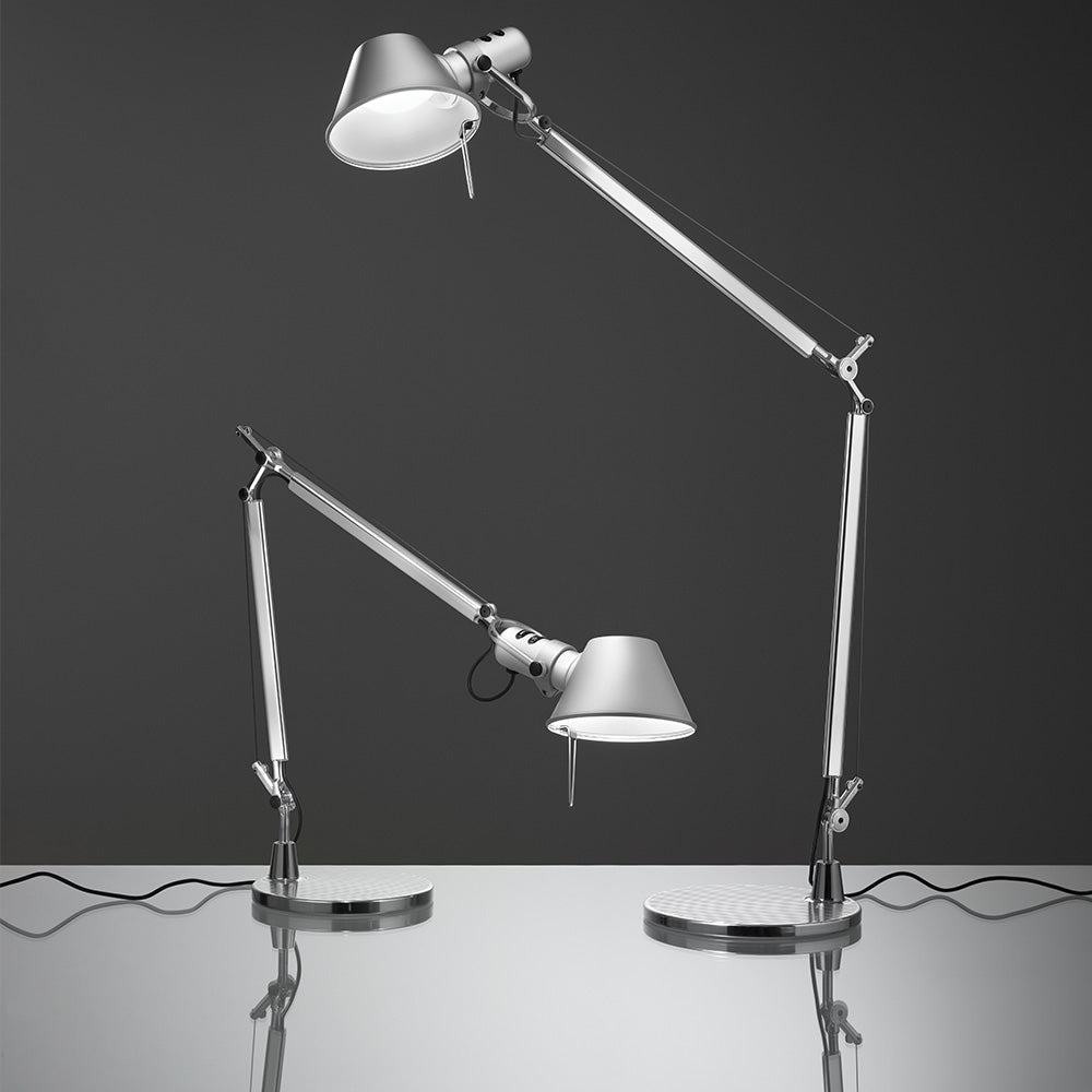 Artemide Tolomeo Max 60W E12 Brushed Copper Table Lamp W/Base