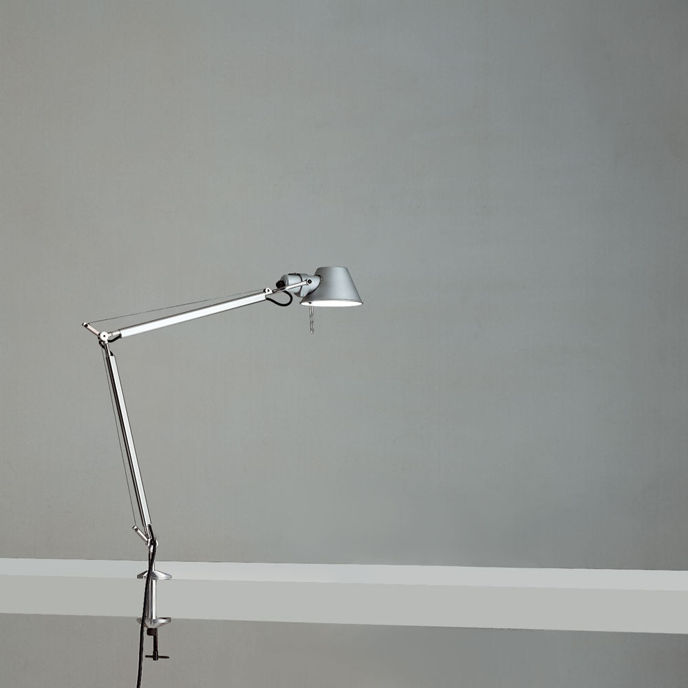Artemide Tolomeo Max 60W E12 Brushed Copper Table Lamp W/Base