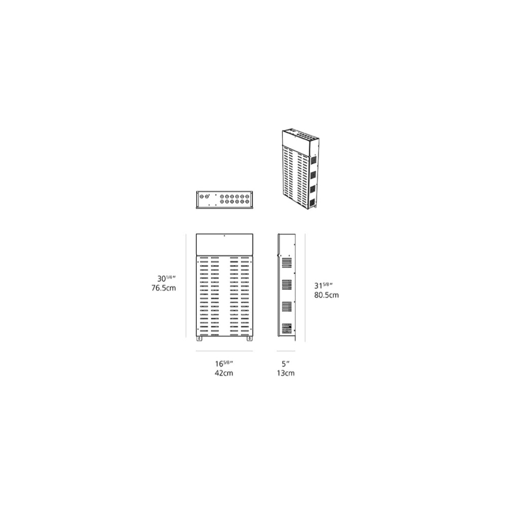 Artemide Wall Mount 24VDC 1Xdim 0-10V UNV Galvanized Remote Power Supply