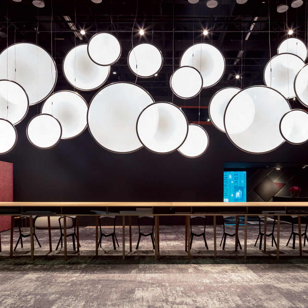 Artemide Discovery Vertical 140 RGBW 71W 30K 90CRI App 120V LED Suspension Light