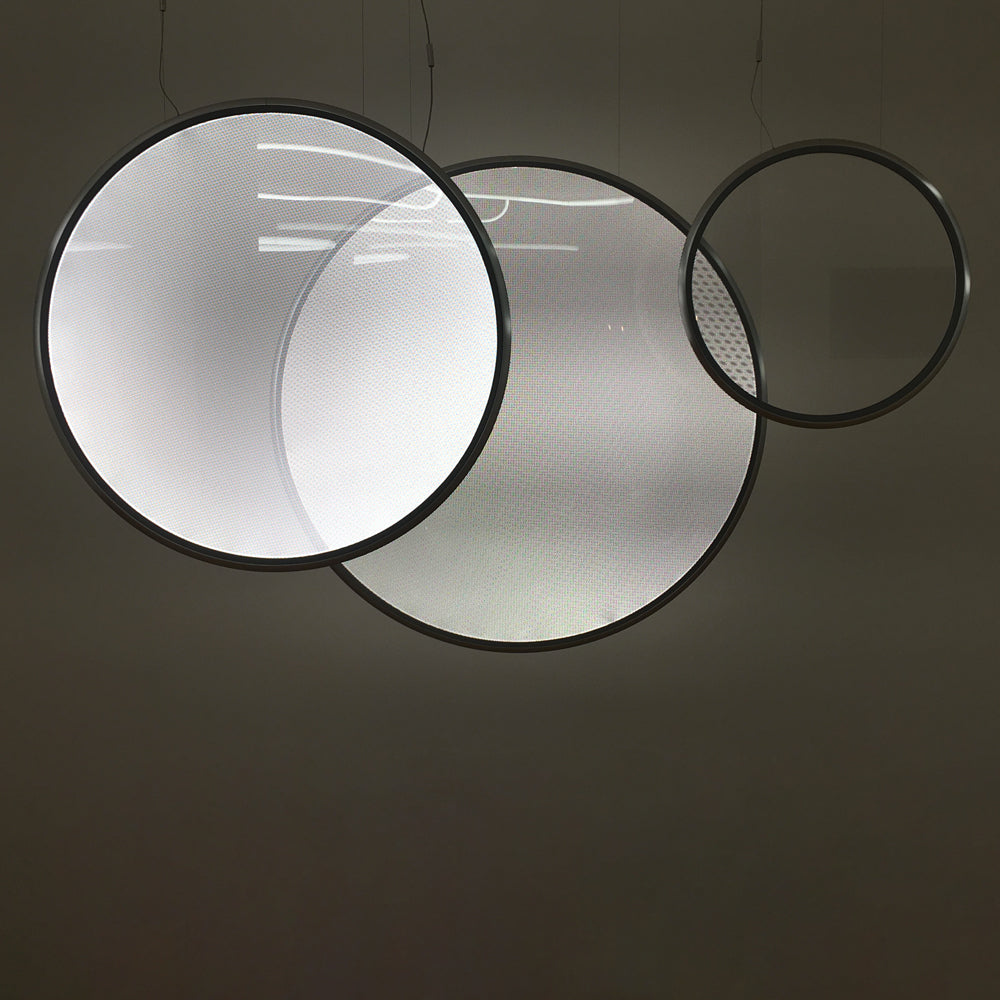 Artemide Discovery Vertical 140 RGBW 71W 30K 90CRI App 120V LED Suspension Light