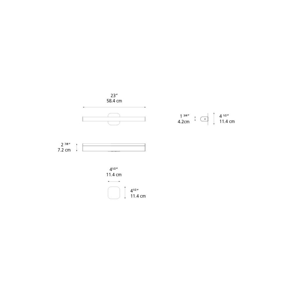 Artemide Ledbar Gen 2 2-Wire Dimmable 120V ANO Wall/Ceiling Light
