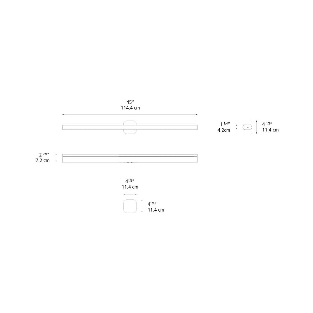 Artemide Ledbar Gen 2 2-Wire Dimmable 120V ANO Wall/Ceiling Light