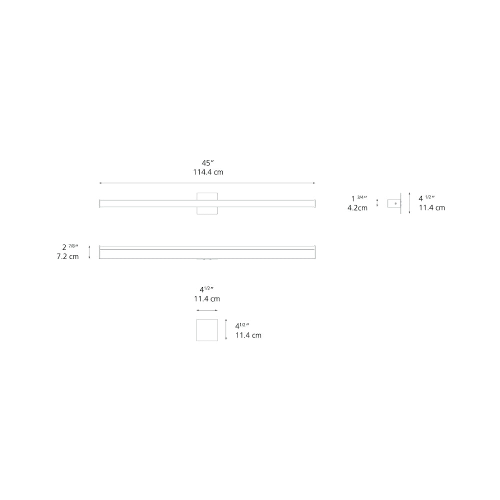 Artemide Ledbar Gen 2 2-Wire Dimmable 120V ANO Wall/Ceiling Light