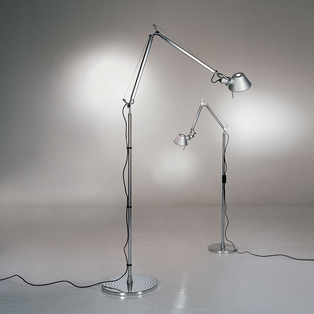Artemide Tolomeo LED 10W 30K MP-MV Aluminum Table Lamp W/Motion Sensor & Clamp