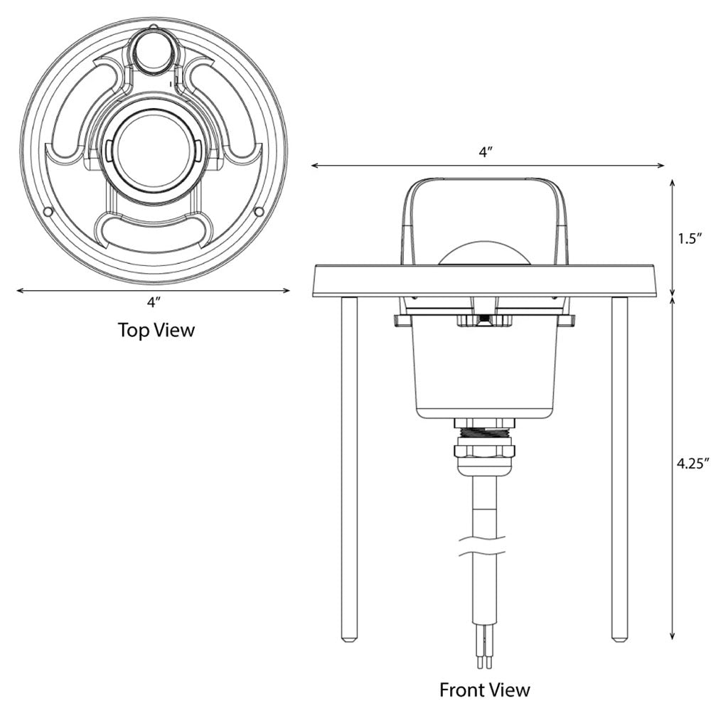 Cast Lighting IR Remote Multi Lumen Ground Light with Field Replaceable Beam Spread Optics