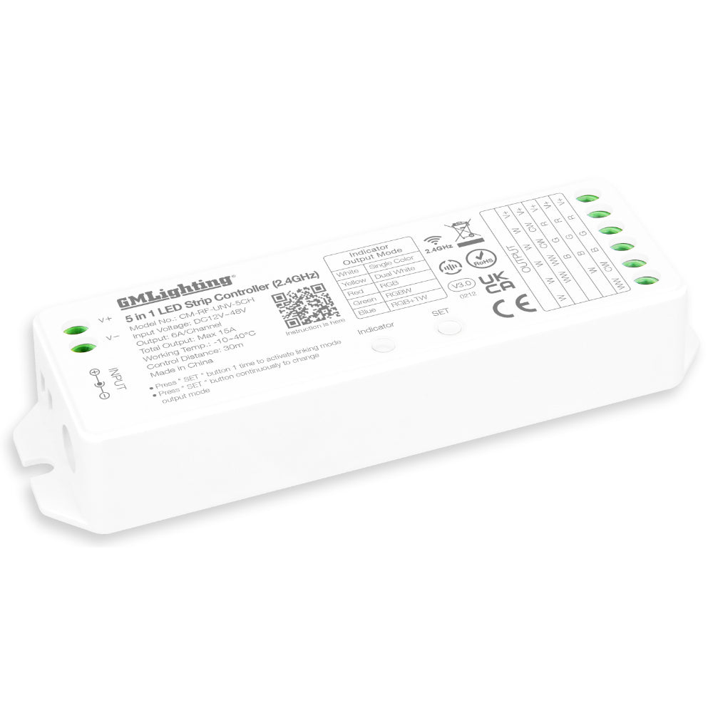 GM Lighting Control Module Universal Remote Controller RF 1-5 Channel 12-48V Additional Image 2