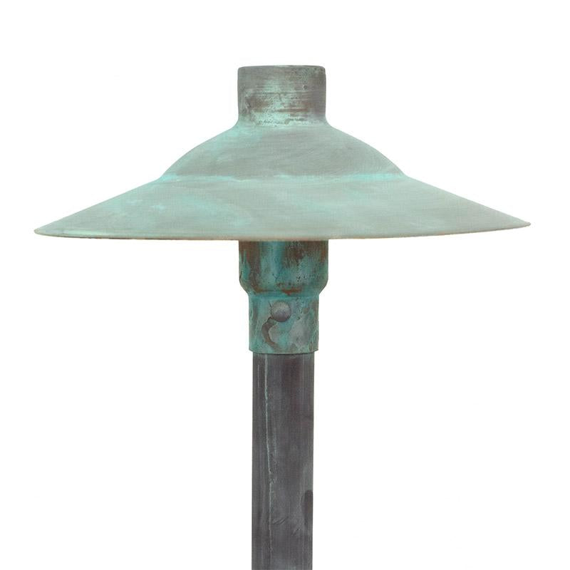CopperMoon Lighting CM.730-16 Copper 9 Inch Path Light Top 16Inch Copper Stem With Stake