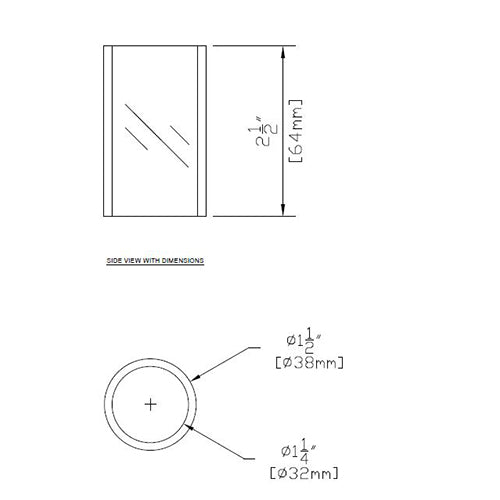 CopperMoon CM.Glass-300 - Replacement Glass for CM.300 Copper Path Light (Min Quantity 3)