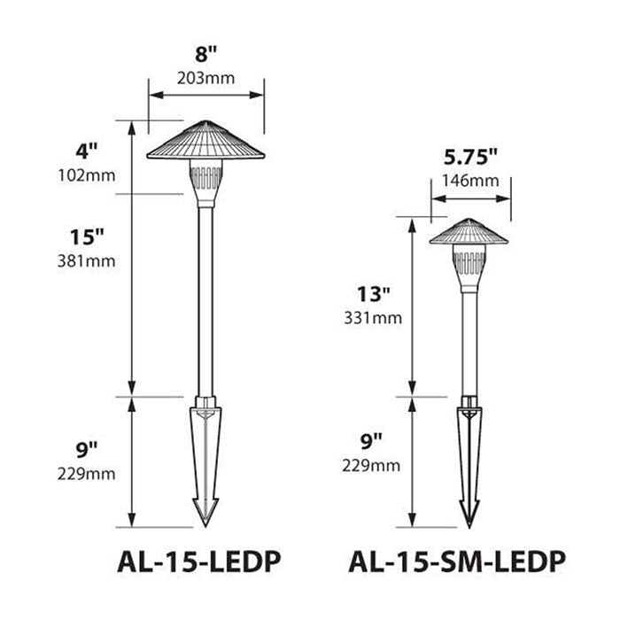 Focus Industries AL-15LEDP Tiki Hat Area Light
