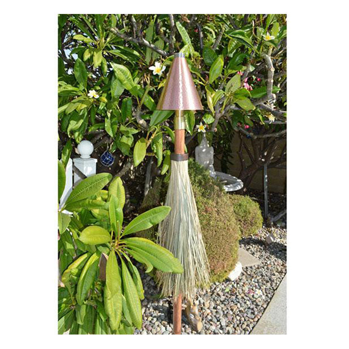 Focus Industries AL18LG Natural Gas/Propane Copper Hammered Tiki Torch Light 3