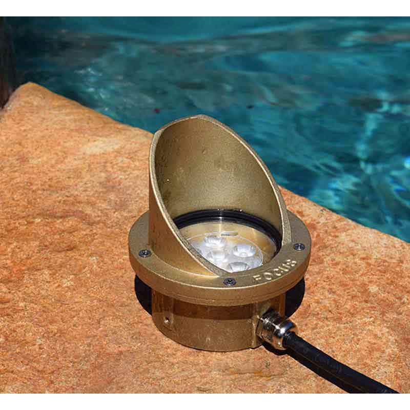 Focus Industries SL-11-LEDM Series Cast Brass LED Module Underwater Light 12V