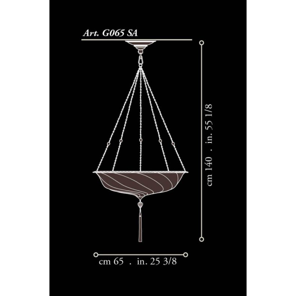 Fortuny Scudo Saraceno Medium in Glass Flush Mounted - &Oslash; 65 cm (25 5/8")