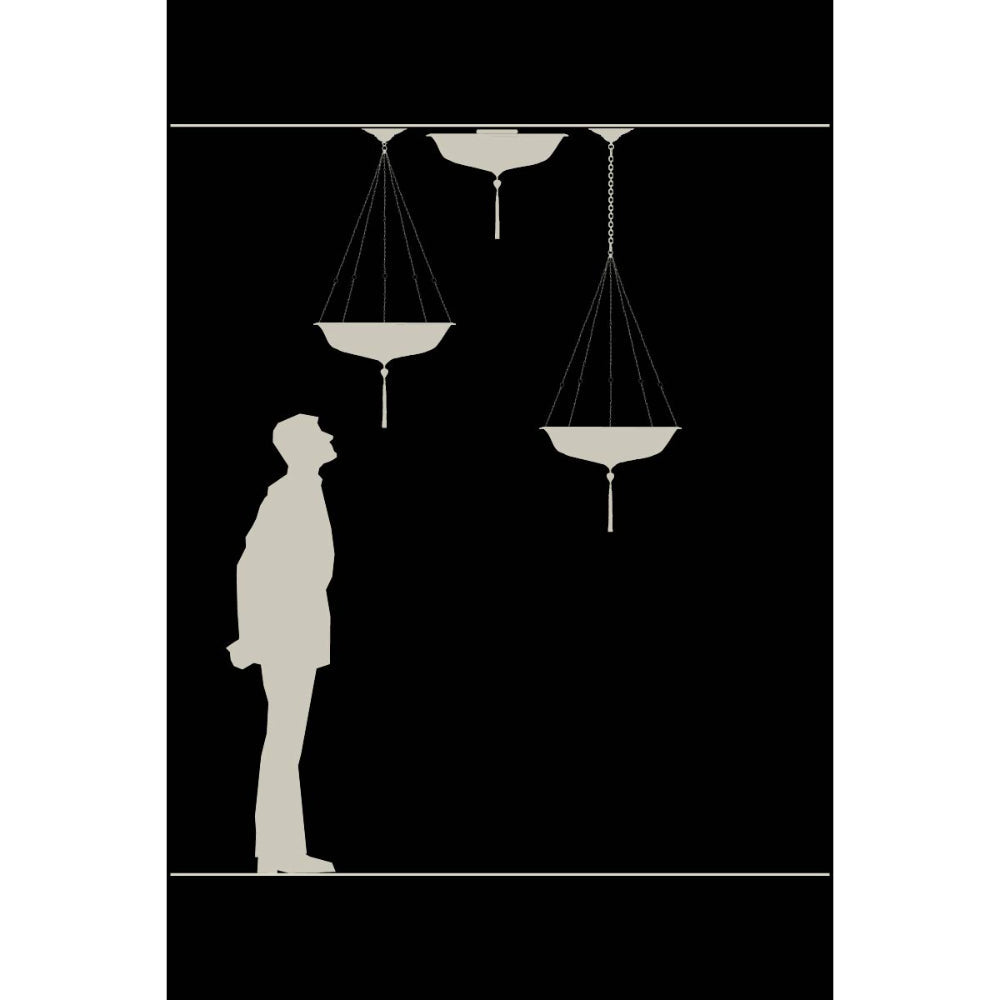 Fortuny Scudo Saraceno Medium in Glass Suspended - &Oslash; 65 cm (25 5/8")