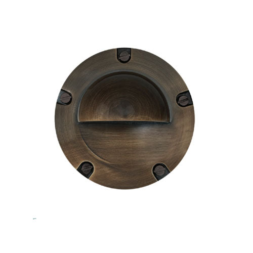 GM Lighting ILS In-Ground Half Dome 5" Antique Brass Finish MR16 Lamp 8W Max on Gimbal