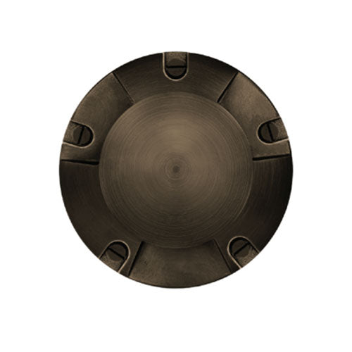 GM Lighting ILS In-Ground 3-Way Turret 5" Antique Brass Finish MR16 Lamp 8W Max on Gimbal