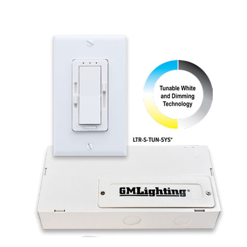 GM Lighting 24V Tunable White CCT Lighting System Wall Controller and Driver