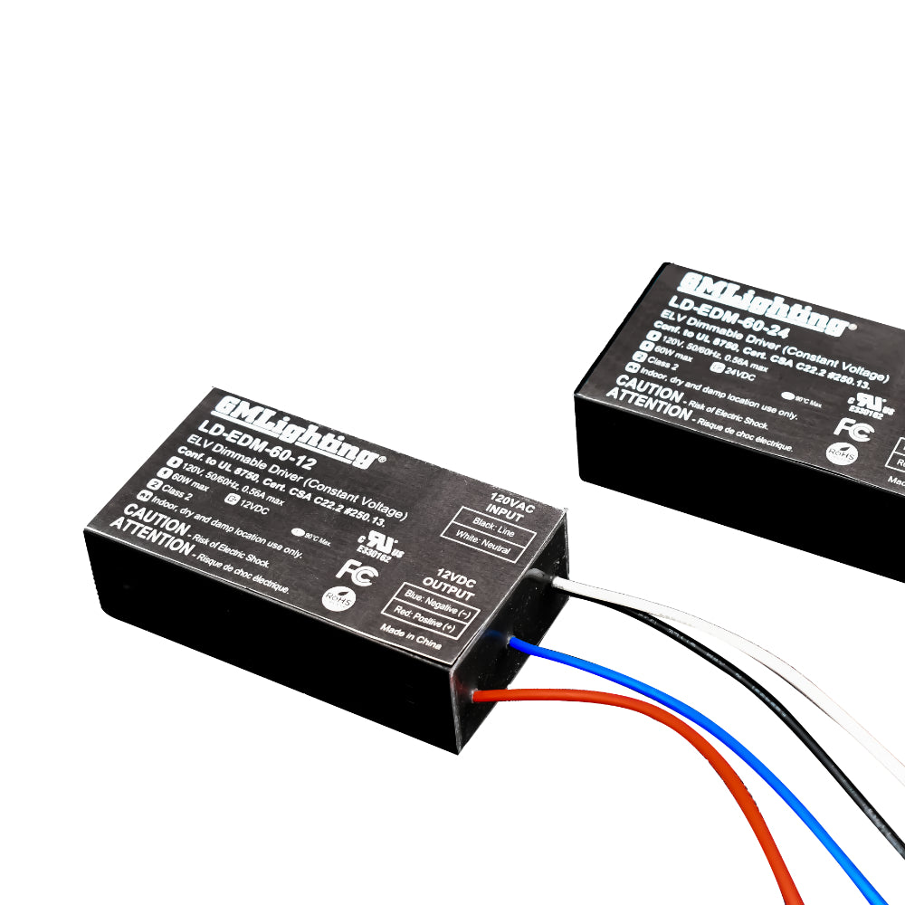 GM Lighting LineDRIVE 12VDC / 24VDC Mini Electronic LED Dimmable Power Supplies 
