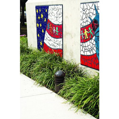 Hadco DB14 120V 100W 14" Incandescent Cast Aluminum Round Top Bollard