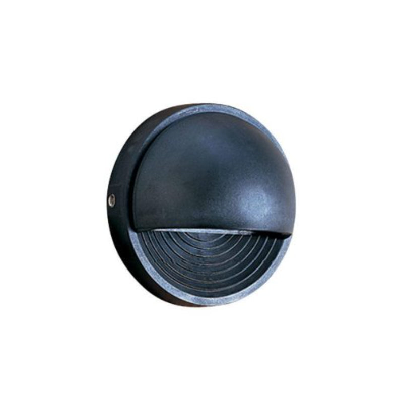 Hadco DUL1 12V Round Ultem Composite Step Light, Black Finish