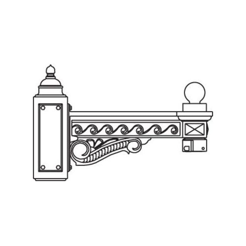Hadco Urban Hanging Fixtures - Hub Mounting Arms (HFH Series) Poles and Brackets