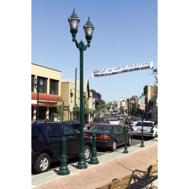 Hadco Urban Refractive post top with LumiLock LED (RL32 / RL52) Post Light