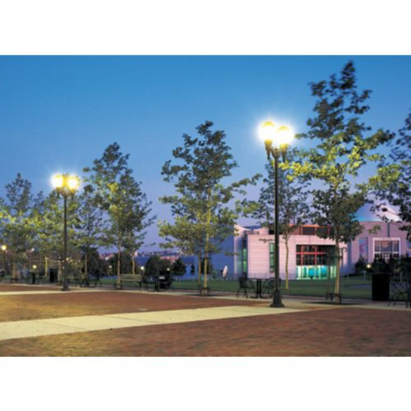Hadco Urban Refractive post top with LumiLock LED (RL34/RL54) Post Light