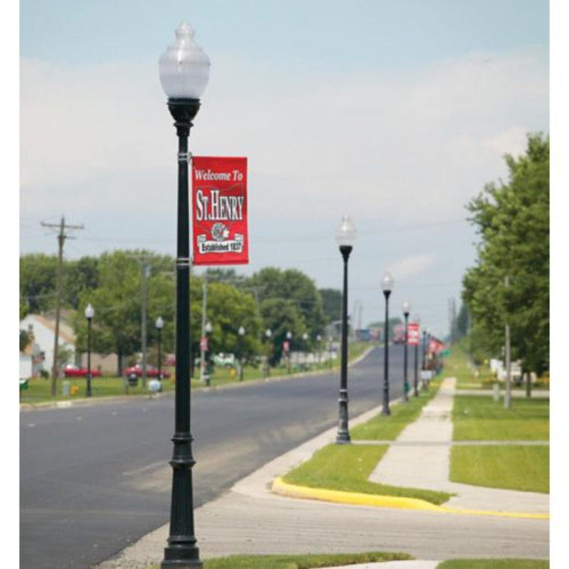 Hadco Urban Refractive post top with LumiLock LED (RL34/RL54) Post Light