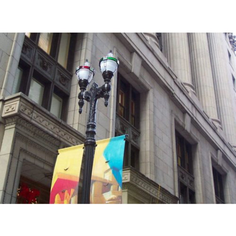 Hadco Urban Refractive post top with LumiLock LED (RL34/RL54) Post Light