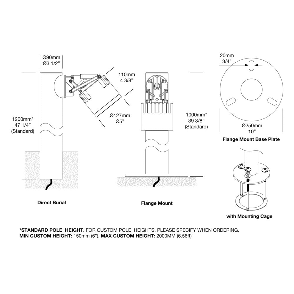 Hunza Direct Burial Ultra 50 Flood Light