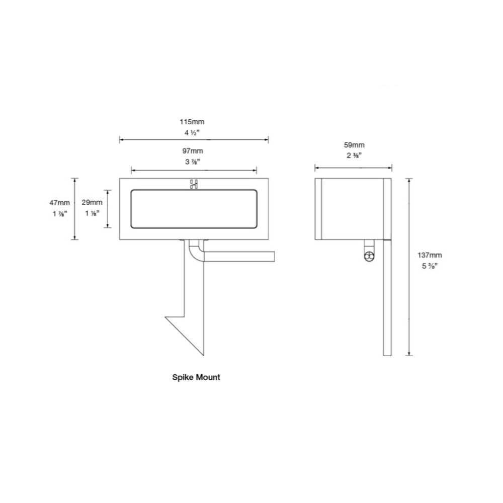 Hunza PureLED 12VAC Verge Spike Mount - 2W Additional Image 1