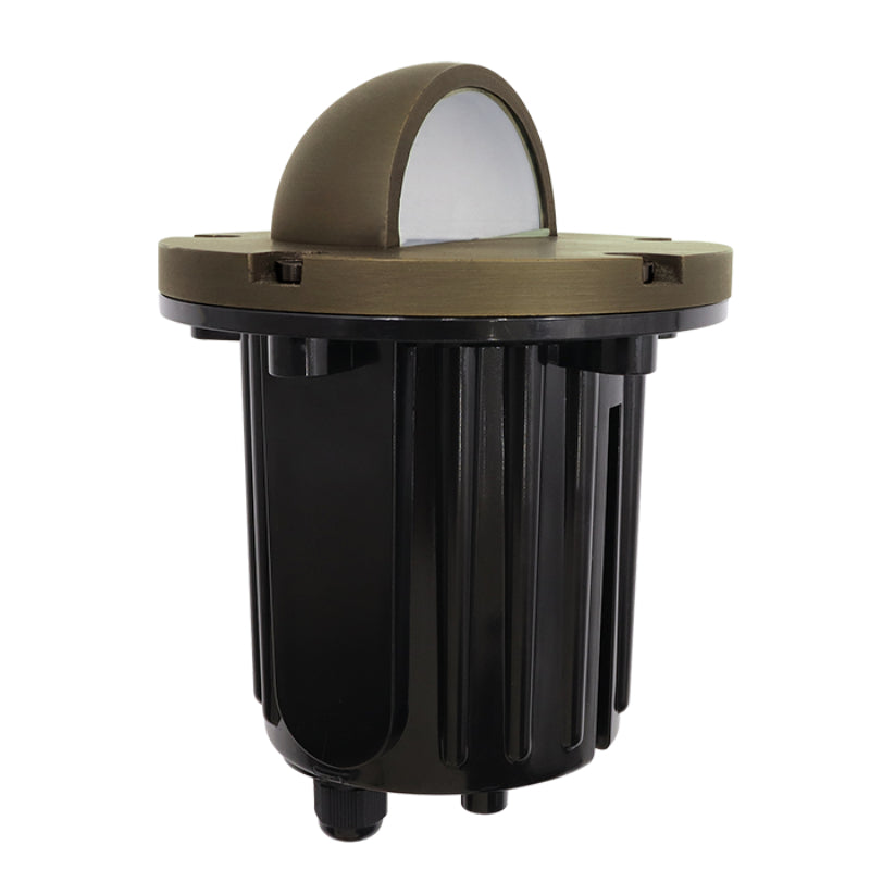 GM Lighting ILS In-Ground Half Dome 5" Antique Brass Finish MR16 Lamp 8W Max on Gimbal Additional Image 3