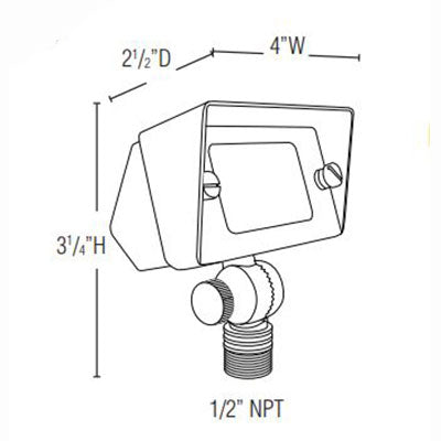 Lightcraft Outdoor Matador Wall Washer Compact Accent T3