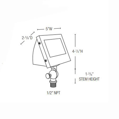Lightcraft Outdoor Wall Liter Accent - Bronze-T3