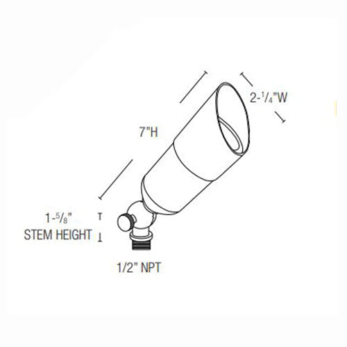Lightcraft Outdoor Highlighter Accent Light - Bronze - MR16