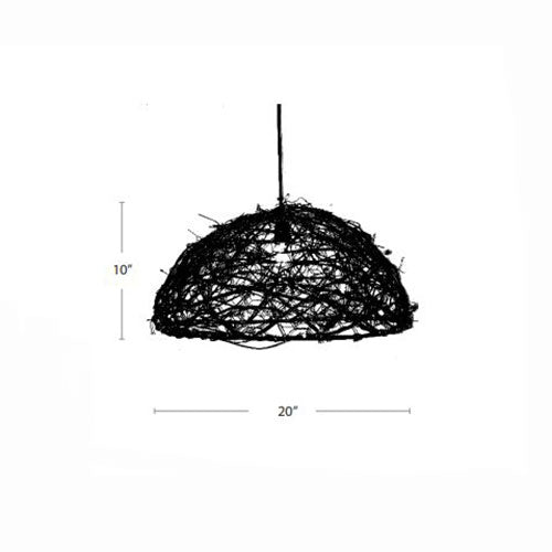 Lightcraft Outdoor Natural Vine Dome Pendants