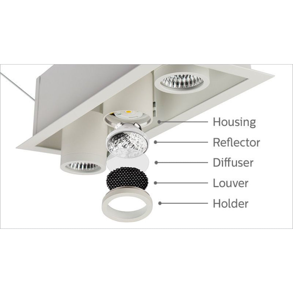 Lightolier Omnispot LED Recessed Multiple - Seginus Lighting