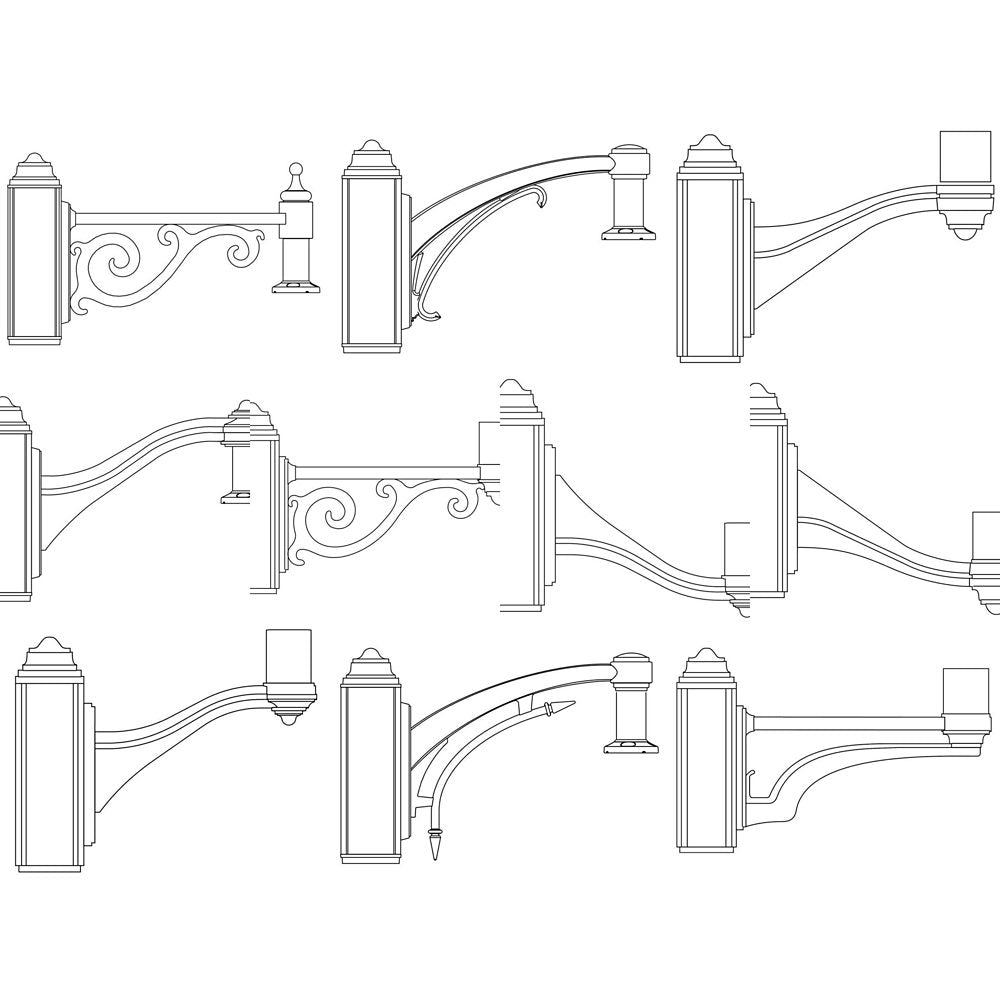 Lumec Lighting Cast Brackets