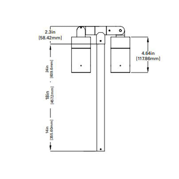 Lumiere Lanterra 1002 - P2 (2 Head) LED Pathway Light Additional Image 1
