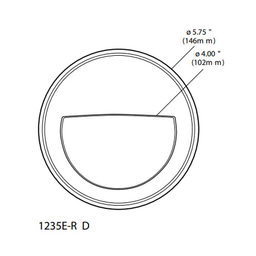 Lumiere Rio 1235E-RD 4W LED Round Eyelid Fascia Step Light Additional Image 2