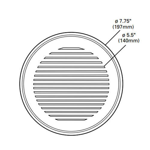 Lumiere Rio 1237L-RD 12W LED Round Louvered Fascia Step Light