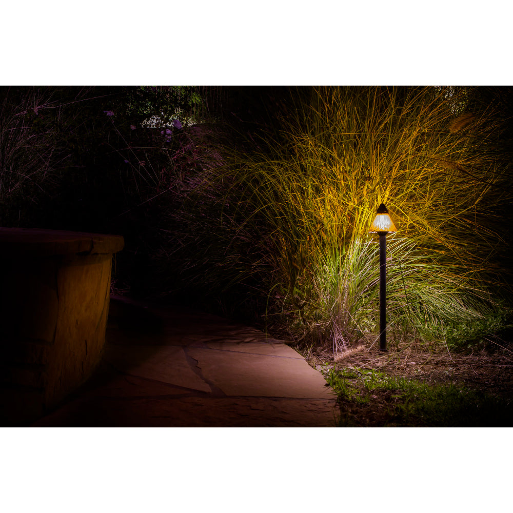 Lightcraft Mica Amber Poppy Post Path Light