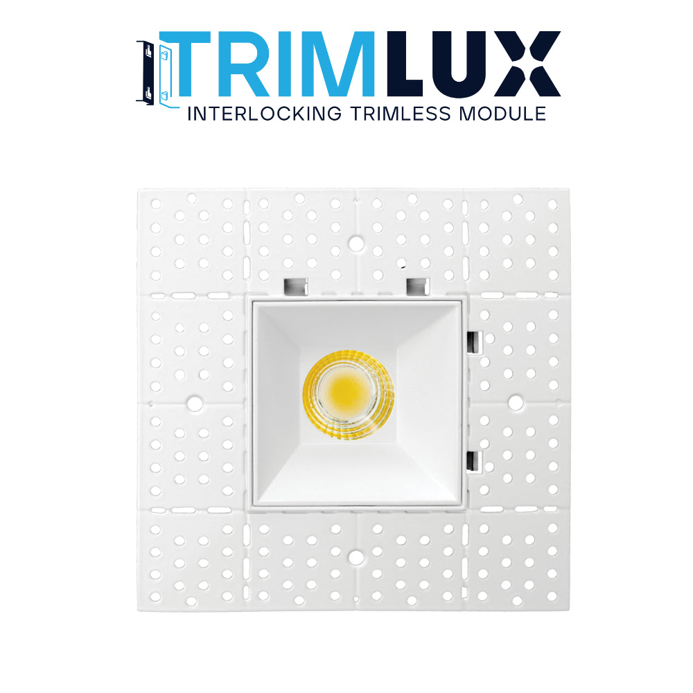 Luxrite 1" Interlocking Trimless Module Spotlight - 5CCT Selectable Additional Image 2