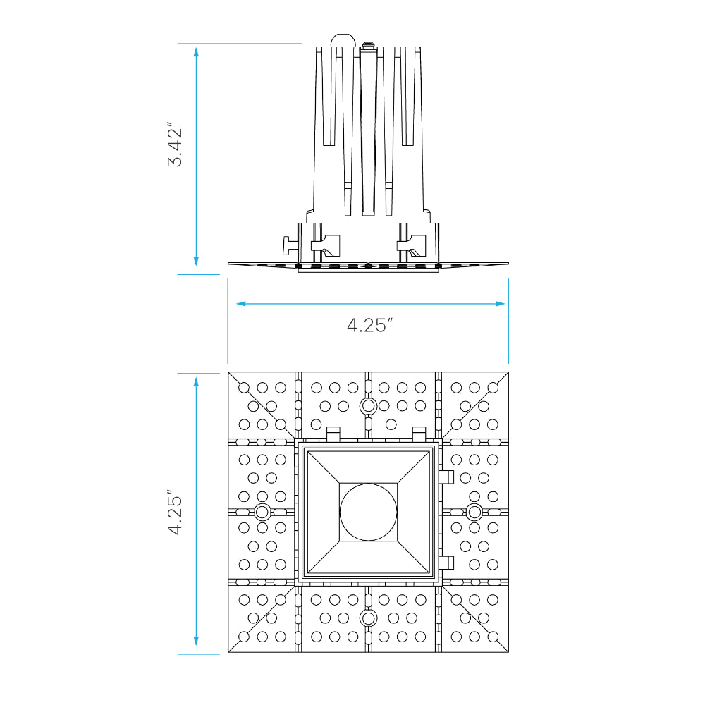 Luxrite 1" Interlocking Trimless Module Spotlight - 5CCT Selectable Additional Image 5